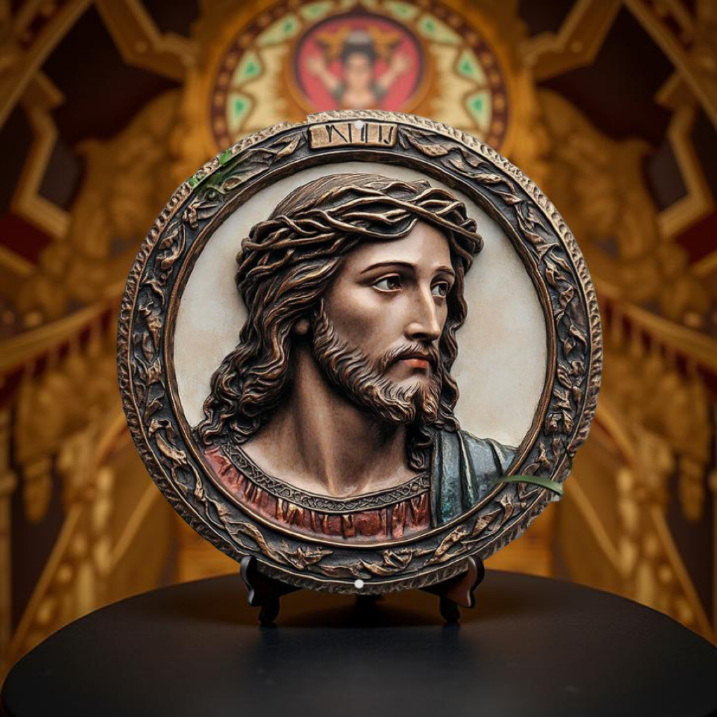 Catholic Decoration Christ with Ornamental Frame