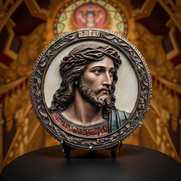 Catholic Decoration Christ with Ornamental Frame