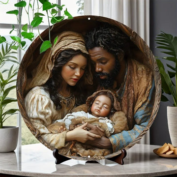 Divine Realistic Holy Family Decoration