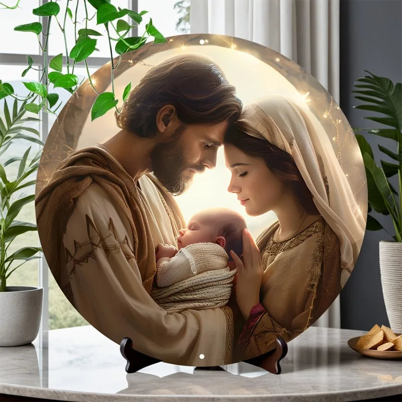 Catholic Decoration Holy Family in Love