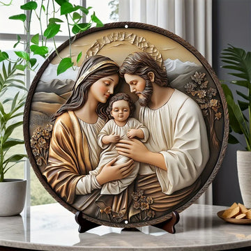 Catholic Decoration Holy Family with Realistic Features