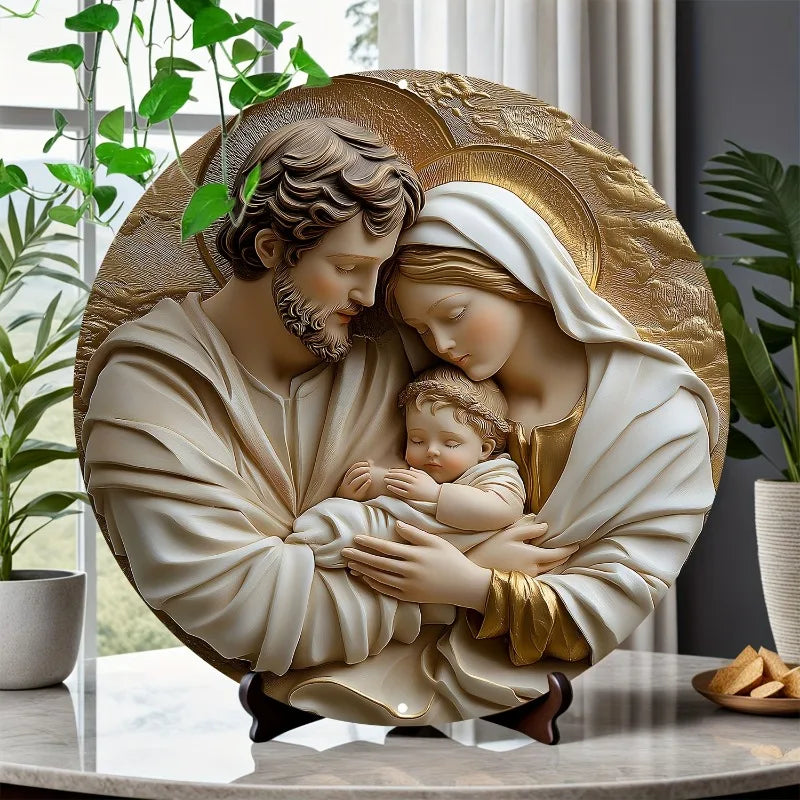 Divine Sacred Family Catholic Decoration in Love