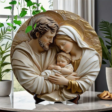 Divine Sacred Family Catholic Decoration in Love