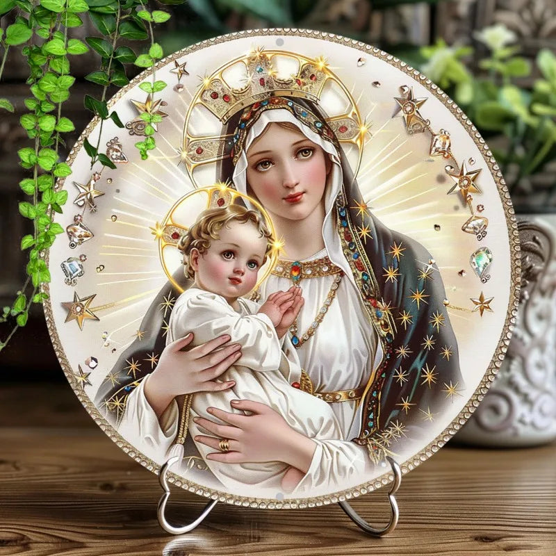 Catholic Decoration of Our Lady with Baby Jesus